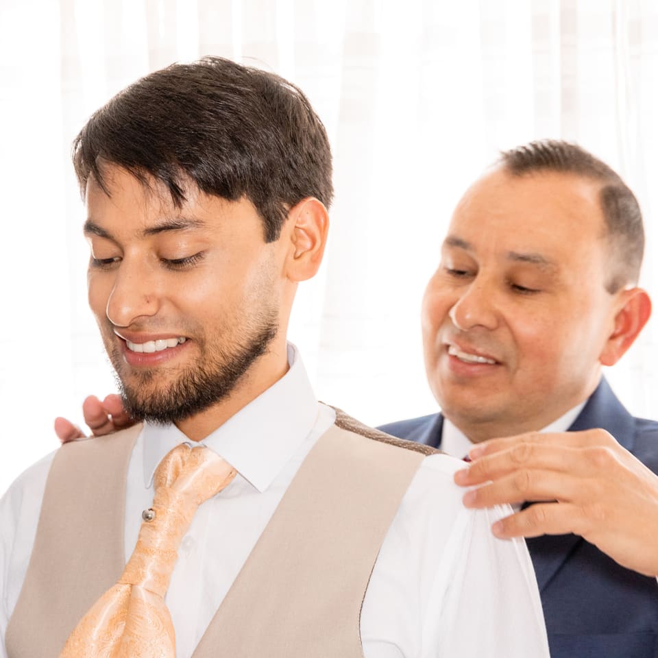 Preparativos del novio